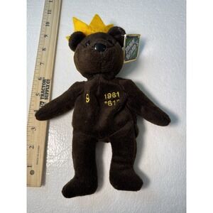 Vintage 1998 MLB Maris #9 Home Run # 61 Salvino's‎ BAMM BEANO's  Maris 8" Plush